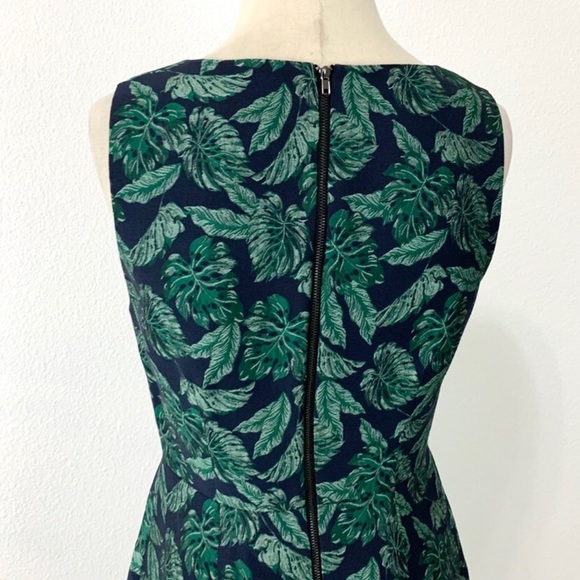 Sam Edelman Green Leaf Jacquard Dress - Picture 9 of 15